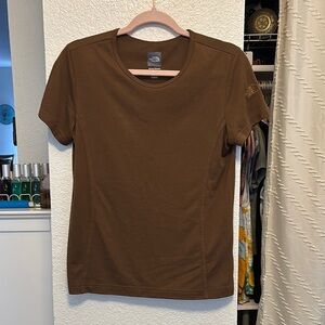 The North Face Vaporwick Chocolate Brown Fitted Short Sleeve T-Shirt